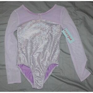 girls Cat & Jack Gymnastics dance Leotard In Size L 10-12 NEW mermaid style